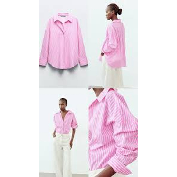 Zara Basic poplin shirt XS - Picture 4 of 5